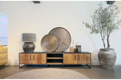 STEEL TV meubel 240 x 40 x 50 cm