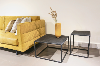 STEEL Sidetable Black 35 x 35 x 45 cm