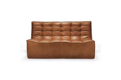 ETHNICRAFT N701 SOFA-2 SEATER-OLD SADDLE 140x91x76