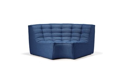 ETHNICRAFT N701 SOFA-ROUND CORNER-BLUE 120