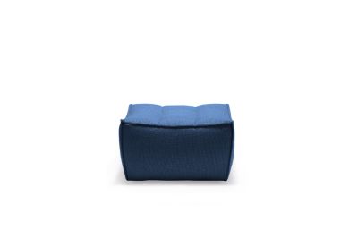 ETHNICRAFT N701 SOFA-FOOTSTOOL-BLUE 70x70x43