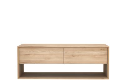 ETHNICRAFT OAK NORDIC TV CUPBOARD 1DOOR-1DRAWER M