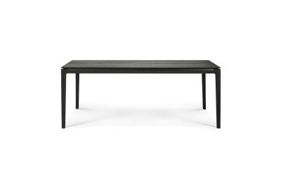 ETHNICRAFT BLACK OAK BOK DINING TABLE 200x95x76