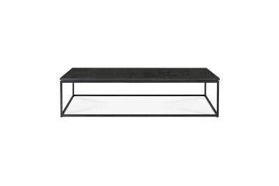 ETHNICRAFT THIN BLACK COFFEE TABLE 120x70x30
