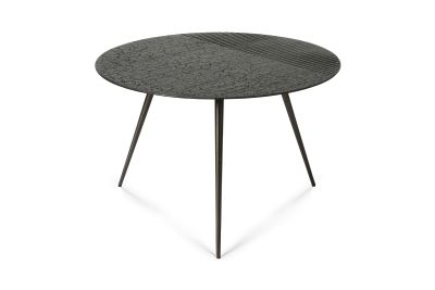 ETHNICRAFT LUNA COFFEE TABLE - LAVA LINEAR BLACK 