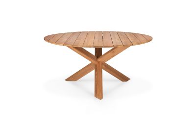 ETHNICRAFT TEAK CIRCLE OUTDOOR DINING TABLE 136