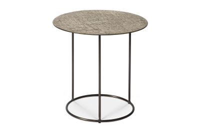 ETHNICRAFT CELESTE SIDE TABLE - LAVA LINEAR TAUPE 