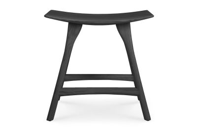 ETHNICRAFT BLACK OAK OSSO STOOL 50x33x48