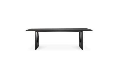 ETHNICRAFT BLACK OAK GEOMETRIC DINING TABLE 250
