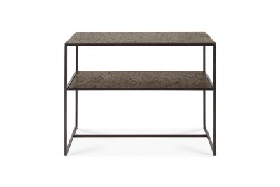 ETHNICRAFT PENTAGON SIDE TABLE - LAVA - WHISKEY 