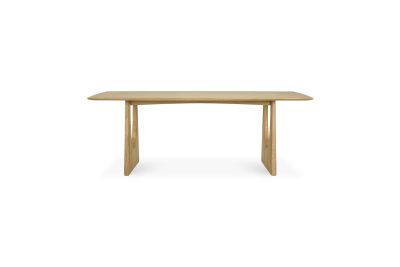 ETHNICRAFT OAK GEOMETRIC DINING TABLE 220x100x76