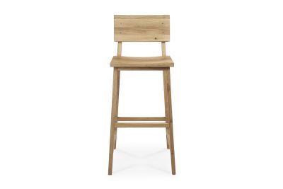 ETHNICRAFT OAK N4 BAR STOOL - GEVERNIST 48x50x110
