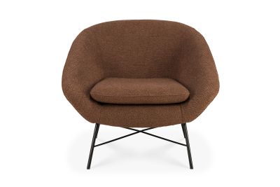 ETHNICRAFT BARROW LOUNGE CHAIR - COPPER