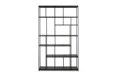 ETHNICRAFT ZWART TEAK STUDIO REK 120x40x205