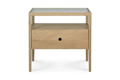 ETHNICRAFT SPINDLE NACHTKASTJE EIKEN 55X35X52