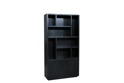 EBK097	 Vakkenkast eiken rustiek PUUR/DUNE 2drs 8vaks enkelwandig 2.5cm/ kast 1deel 
230x125x40