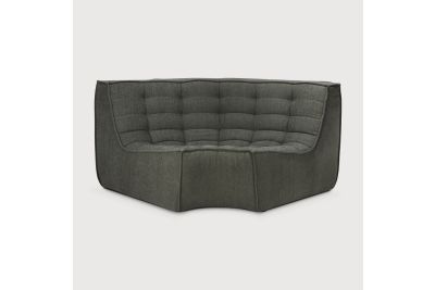 ETHNICRAFT N701 SOFA-ROUND CORNER-MOSS 120
