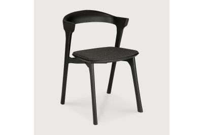 ETHNICRAFT BLACK OAK BOK DINING CHAIR - BLACK