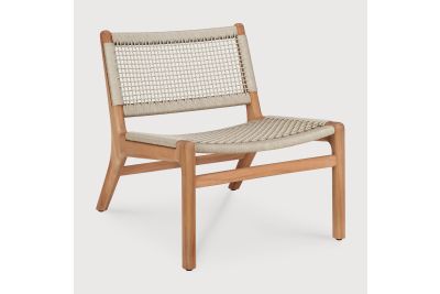 ETHNICRAFT JACK WOVEN OUTDOOR LOUNGE CHAIR 63x76