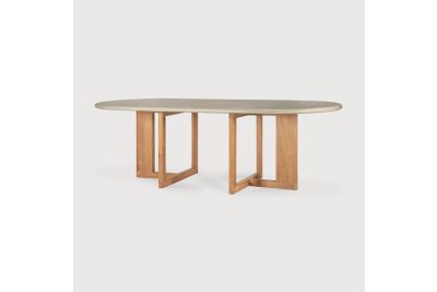 ETHNICRAFT TEAK TRESTLE OUTDOOR DINING 