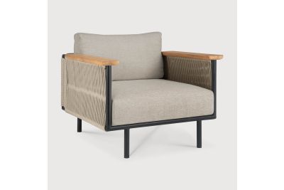 ETHNICRAFT CORBEY OUTDOOR LOUNGE CHAIR OYSTER 