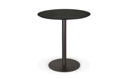 Blend dining table - varnished oak top - black