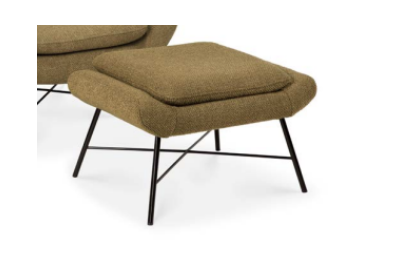 Barrow footstool - Ginger fabric