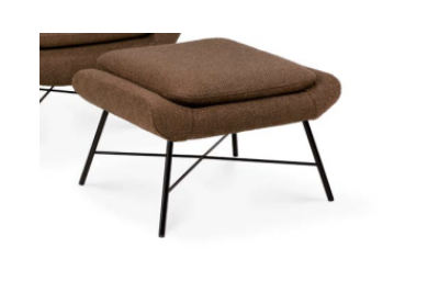 Barrow footstool - Copper fabric