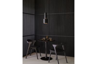 TORSION DINING TABLE - VARNISHED OAK - BROWN - ROUND 70 X 70 X 76 50023