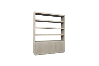 EBK037  Vakkenkast HELDER 3drs (brede vakken) (235x191x40 cm)