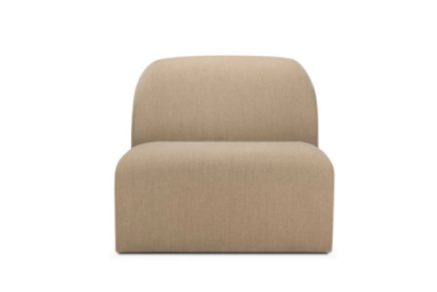 Bulky modular sofa - Light Sepia fabric - 1 seater