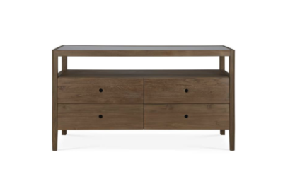 Spindle dresser - reclaimed teak - 4 drawers