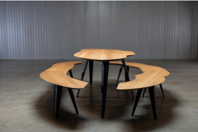 Texel eettafel bank rechts | Seuren Tafels