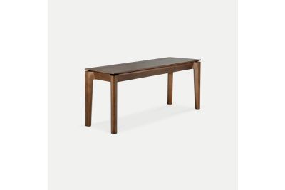 VARNISHED TEAK BROWN BOK BENCH 166X35X46