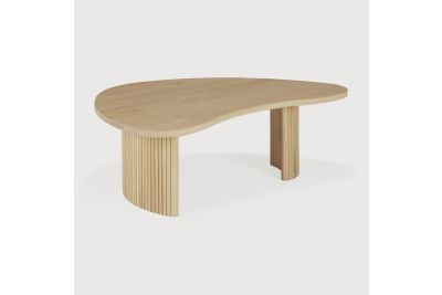 BOOMERANG COFFEE TABLE - OAK - PEBBLE SHAPE 