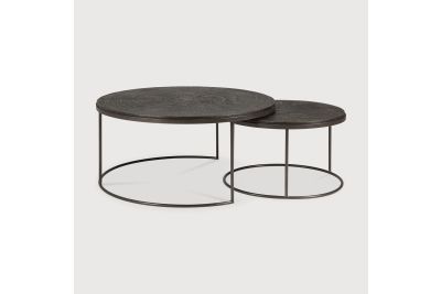 NESTING COFFEE TABLE - VARNISHED MINERALS - SLICE 