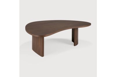 BOOMERANG COFFEE TABLE - VARNISHED TEAK - BROWN