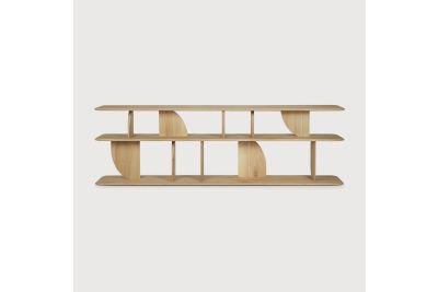 GEOMETRIC SOFA CONSOLE - OAK 210 x 35 x 67	