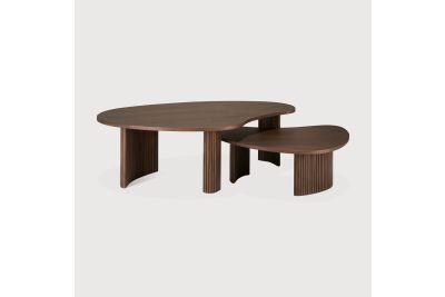 BOOMERANG COFFEE TABLE - VARNISHED TEAK - BROWN