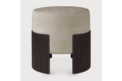 ROLLER MAX POUF - VARNISHED MAHOGANY - DARK BROWN 