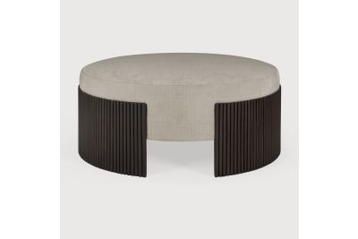 ROLLER MAX POUF - VARNISHED MAHOGANY - DARK BROWN 