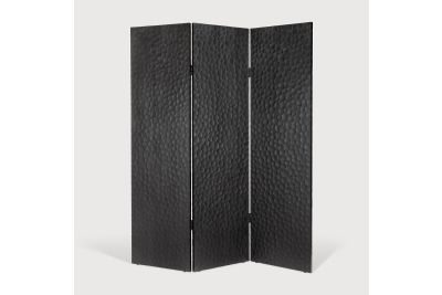 CHOPPED ROOM DIVIDER - VARNISHED MAHOGANY - BLACK 