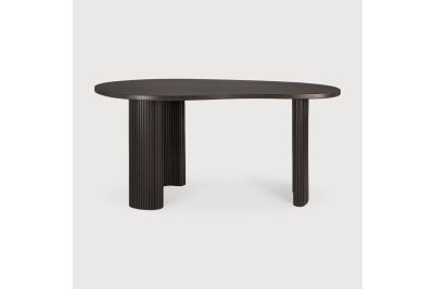 BOOMERANG DESK - VARNISHED MAHOGANY - DARK BROWN 