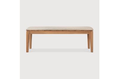 BOK OUTDOOR BENCH - TEAK - NATURAL FABRIC