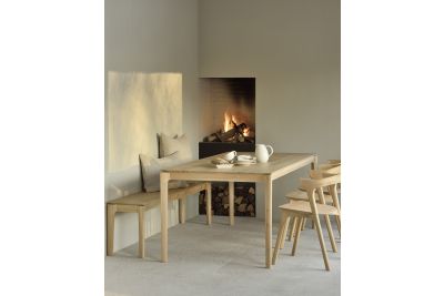 BOK DINING TABLE - VARNISHED OAK - RECTANGULAR 200 X 95 X 76 55203