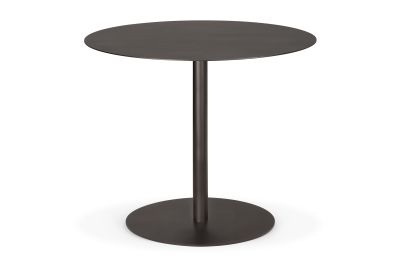 BLEND DINING TABLE - METAL TOP - DARK BRONZE - DARK BRONZE BASE - ROUND 90 X 90 X 76 60122