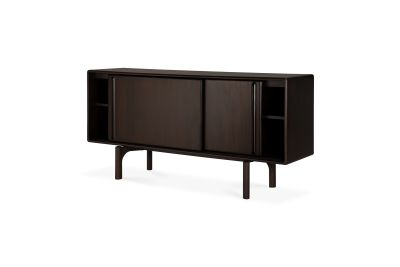 FLOW SIDEBOARD - VARNISHED MAHOGANY - ROSE BROWN - 2 SLIDING DOORS 168 X 45 X 82 35085