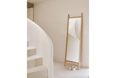 PI FLOOR MIRROR - OAK FRAME - RECTANGULAR 