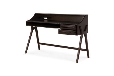 FLOW DESK - VARNISHED MAHOGANY - ROSE BROWN 