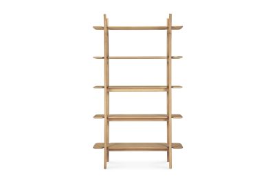 PI RACK - OAK - 5 SHELVES 110 X 39 X 187 51347